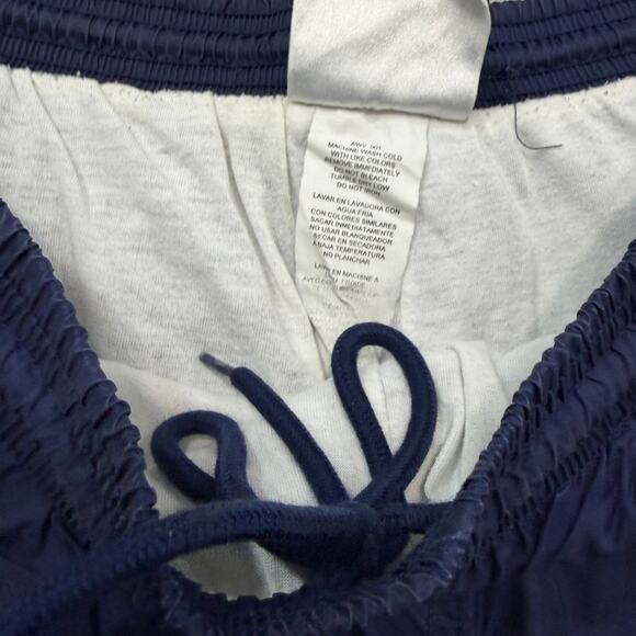 Vintage Adidas Windbreaker Track Pants Men's 2XL XXL Blue Striped Cuffed 90s - Picture 6 of 11